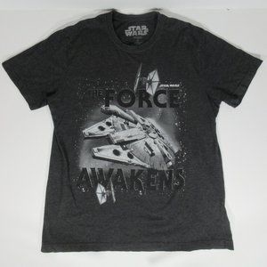 Star Wars Mens T Shirt Size L Black The Force Awak